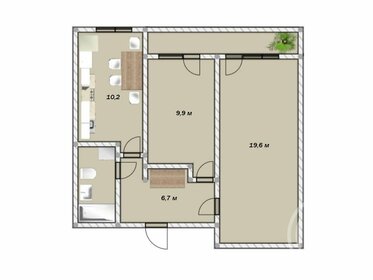 Квартира 50 м², 2-комнатная - изображение 1
