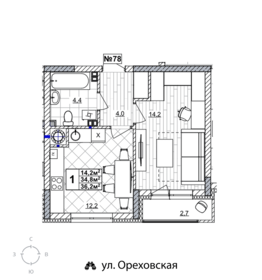 Квартира 36,2 м², 1-комнатная - изображение 1