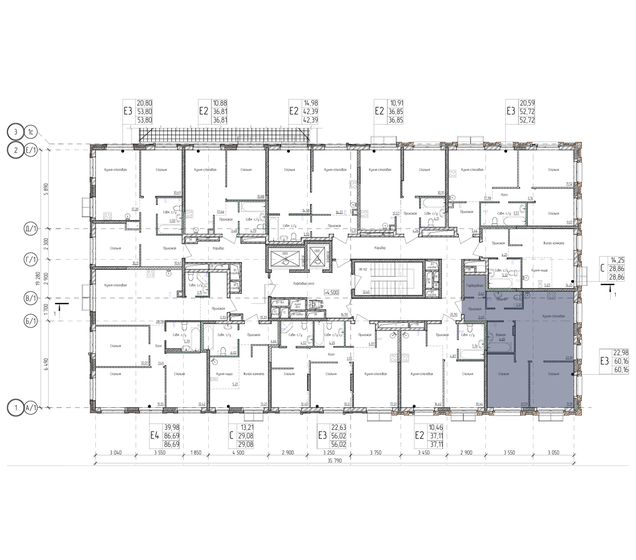 65,9 м², квартира-студия 9 552 600 ₽ - изображение 19