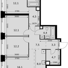 Квартира 89,2 м², 4-комнатная - изображение 2