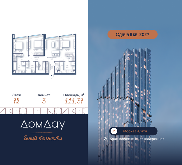 110,5 м², 3-комнатные апартаменты 125 000 000 ₽ - изображение 132