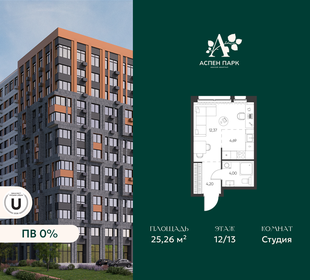 Квартира 25,3 м², студия - изображение 1