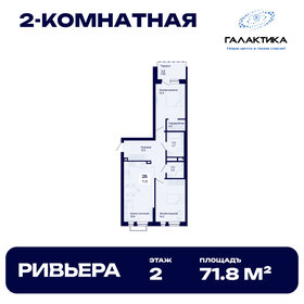 Квартира 71,8 м², 2-комнатная - изображение 1