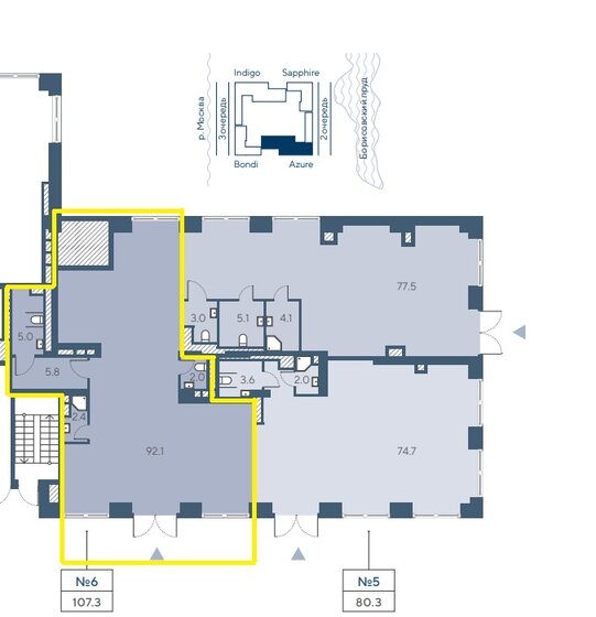 124,9 м², торговое помещение 103 587 000 ₽ - изображение 44