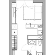 Квартира 23 м², студия - изображение 5