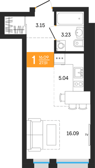 36 м², 2-комнатная квартира 3 250 000 ₽ - изображение 92