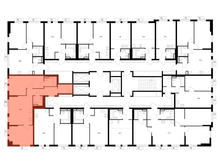 148,6 м², квартира-студия 28 000 000 ₽ - изображение 104
