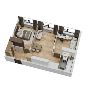 Квартира 48,5 м², 2-комнатная - изображение 3