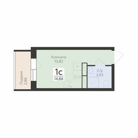 Квартира 14,9 м², 1-комнатная - изображение 2