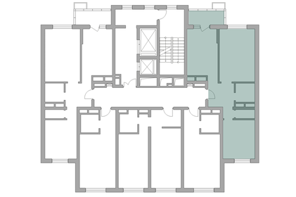 Квартира 57,7 м², 2-комнатная - изображение 3