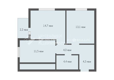 Квартира 52,1 м², 2-комнатная - изображение 1