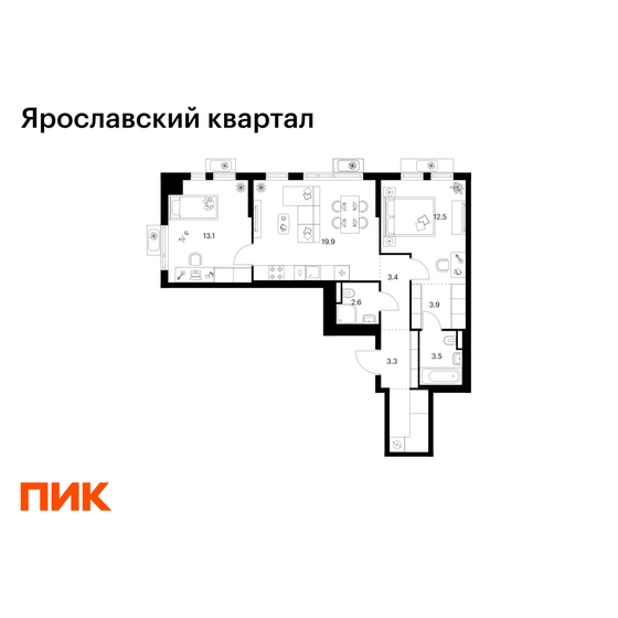 148,6 м², квартира-студия 28 000 000 ₽ - изображение 103