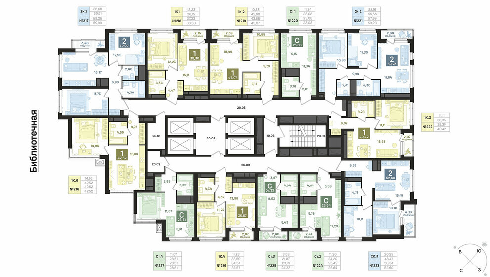 35,3 м², квартира-студия 7 334 080 ₽ - изображение 21