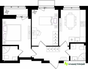 Квартира 48,6 м², 2-комнатная - изображение 1