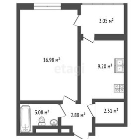 Квартира 37,5 м², 1-комнатная - изображение 1