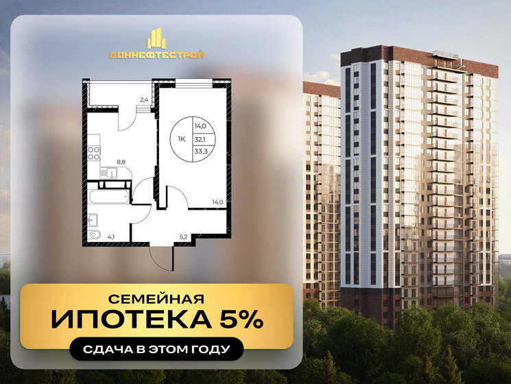 25 м², 1-комнатная квартира 4 800 000 ₽ - изображение 95