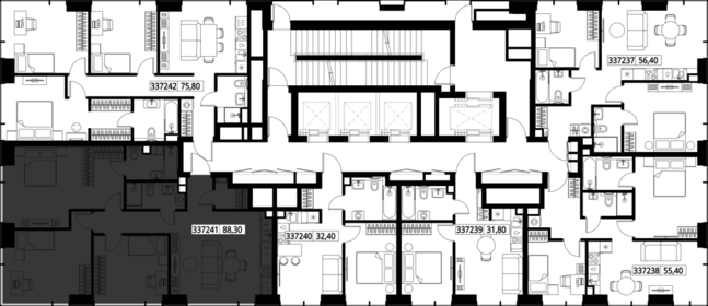 Квартира 88,3 м², 3-комнатная - изображение 2