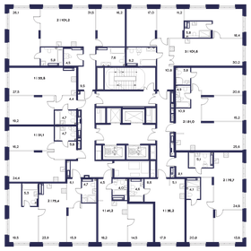 Квартира 76,7 м², 2-комнатная - изображение 1
