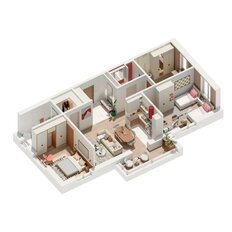 Квартира 95,9 м², 3-комнатная - изображение 2