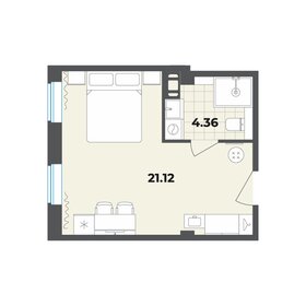 Квартира 25,5 м², студия - изображение 1