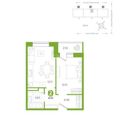 Квартира 36,4 м², 1-комнатная - изображение 4