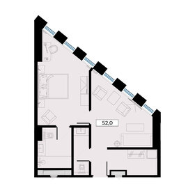 Квартира 52 м², 2-комнатные - изображение 1