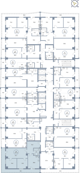 129,6 м², 4-комнатная квартира 10 800 000 ₽ - изображение 87
