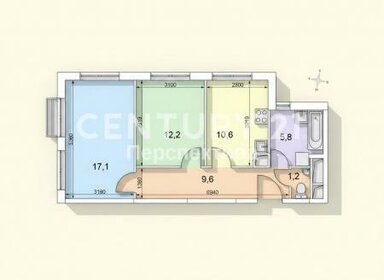 Квартира 66 м², 2-комнатная - изображение 2