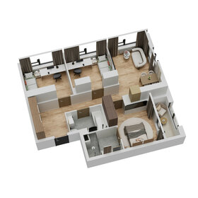 Квартира 65,7 м², 3-комнатная - изображение 3