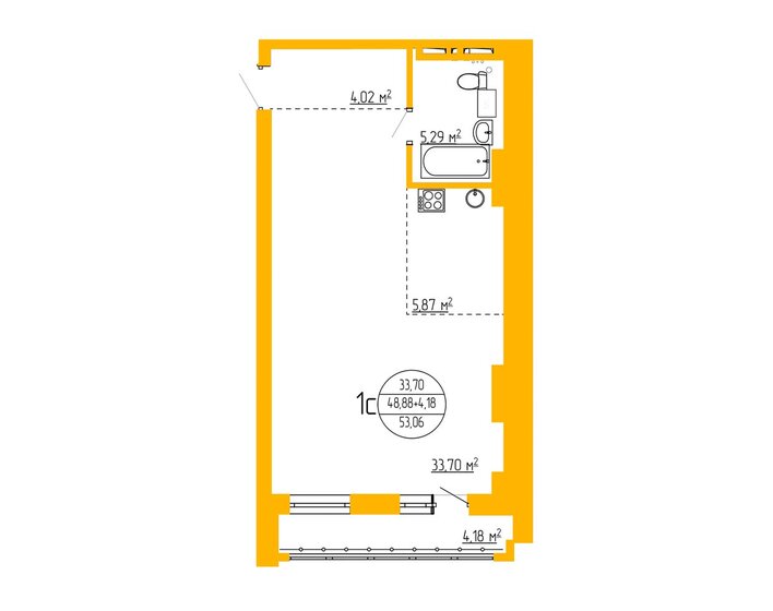 23,8 м², квартира-студия 5 498 000 ₽ - изображение 76