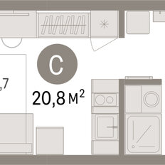Квартира 20,8 м², студия - изображение 2