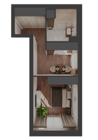 Квартира 33,7 м², студия - изображение 3