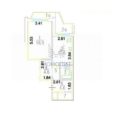 Квартира 47,3 м², 1-комнатная - изображение 2