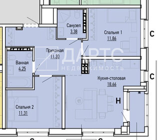 Квартира 63,6 м², 2-комнатная - изображение 5