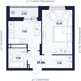 Квартира 37,9 м², 1-комнатная - изображение 2