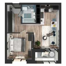 Квартира 38,1 м², 1-комнатная - изображение 4