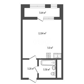 Квартира 26,3 м², студия - изображение 1