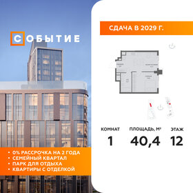 Квартира 40,4 м², 1-комнатная - изображение 1