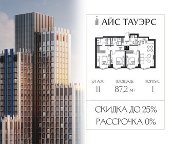 Квартира 87,2 м², 3-комнатная - изображение 1