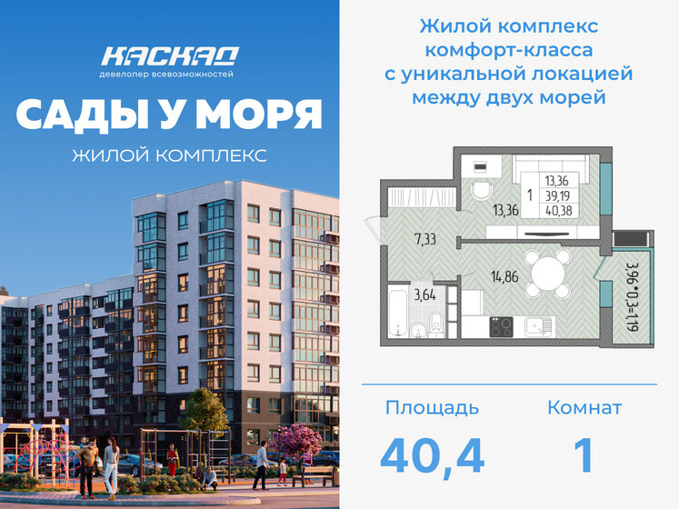 33,5 м², квартира-студия 3 500 000 ₽ - изображение 84