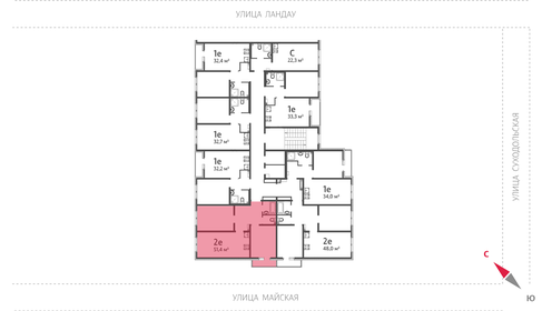 Квартира 51,4 м², 2-комнатная - изображение 3