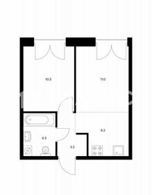 Квартира 35 м², 1-комнатная - изображение 1