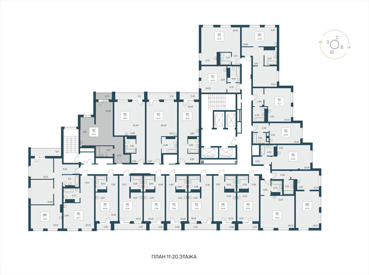 47 м², апартаменты-студия 8 250 000 ₽ - изображение 34