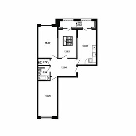 Квартира 85 м², 3-комнатная - изображение 1