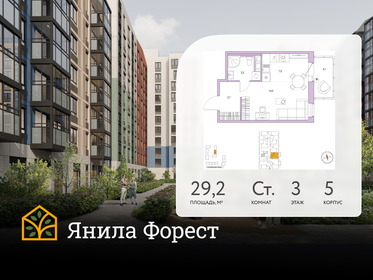 Квартира 29,2 м², студия - изображение 1