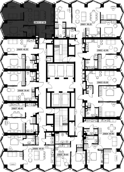 63 м², 2-комнатные апартаменты 34 500 000 ₽ - изображение 125