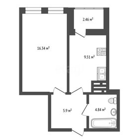 Квартира 37,2 м², 1-комнатная - изображение 1