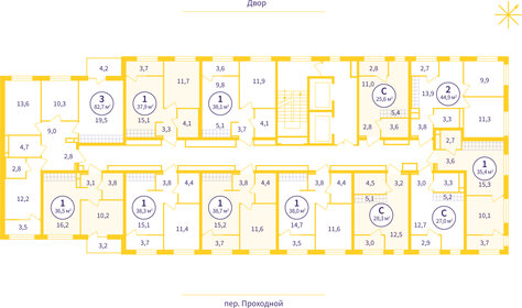 Квартира 34,9 м², 1-комнатная - изображение 2