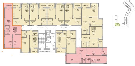 Квартира 70,8 м², 2-комнатная - изображение 2
