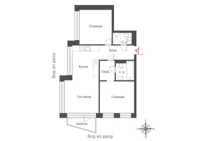 Квартира 62,3 м², 3-комнатная - изображение 1